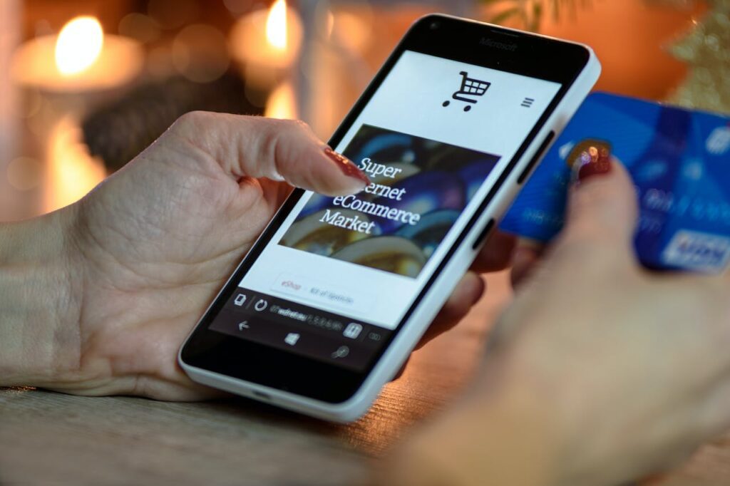 ecommerce on phone
