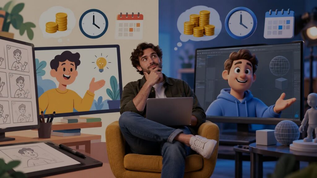 2D vs 3D animation