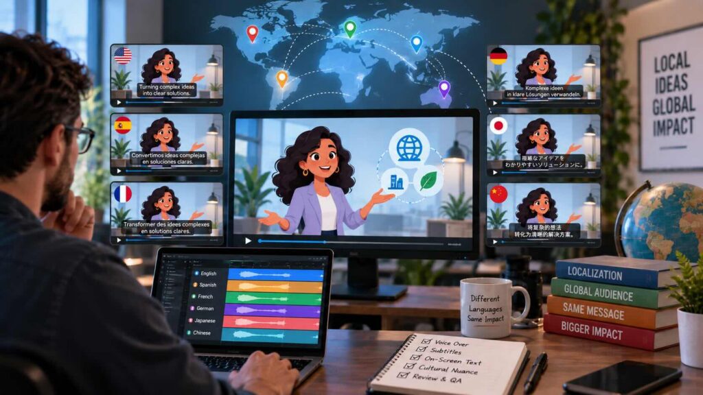 localize an explainer video
